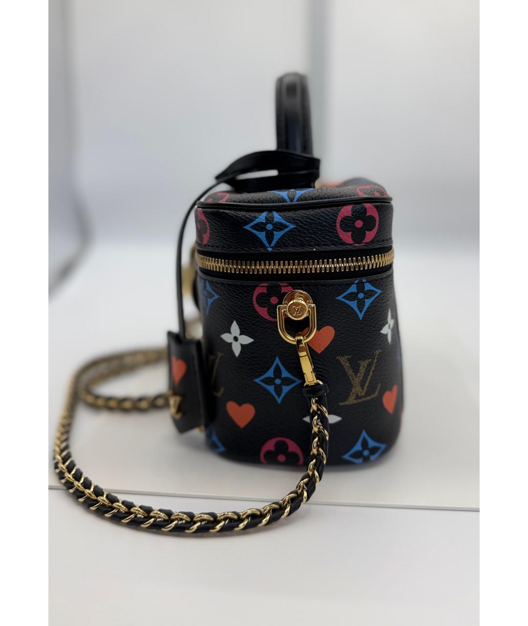 LOUIS VUITTON Черная канва сумка через плечо, фото 4