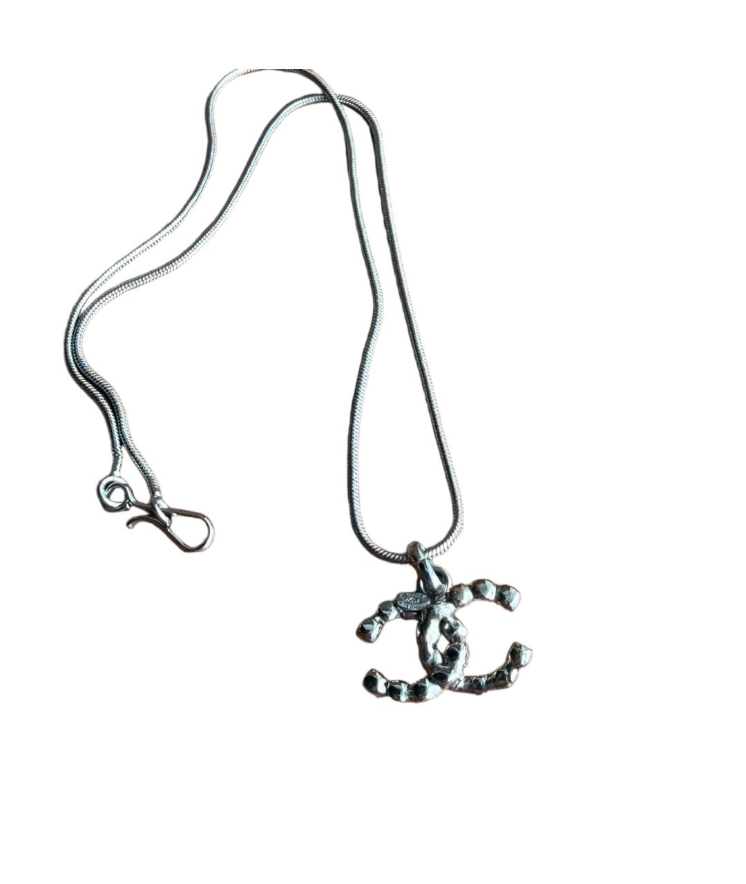 CHANEL Серебряная металлическая подвеска, фото 5