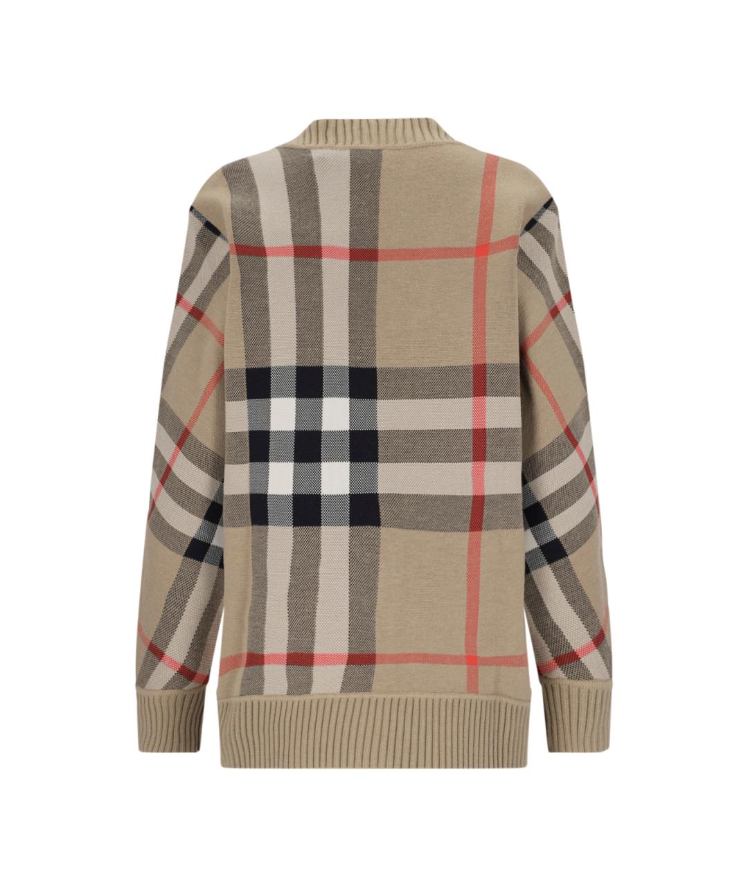 BURBERRY Бежевый шерстяной кардиган, фото 2