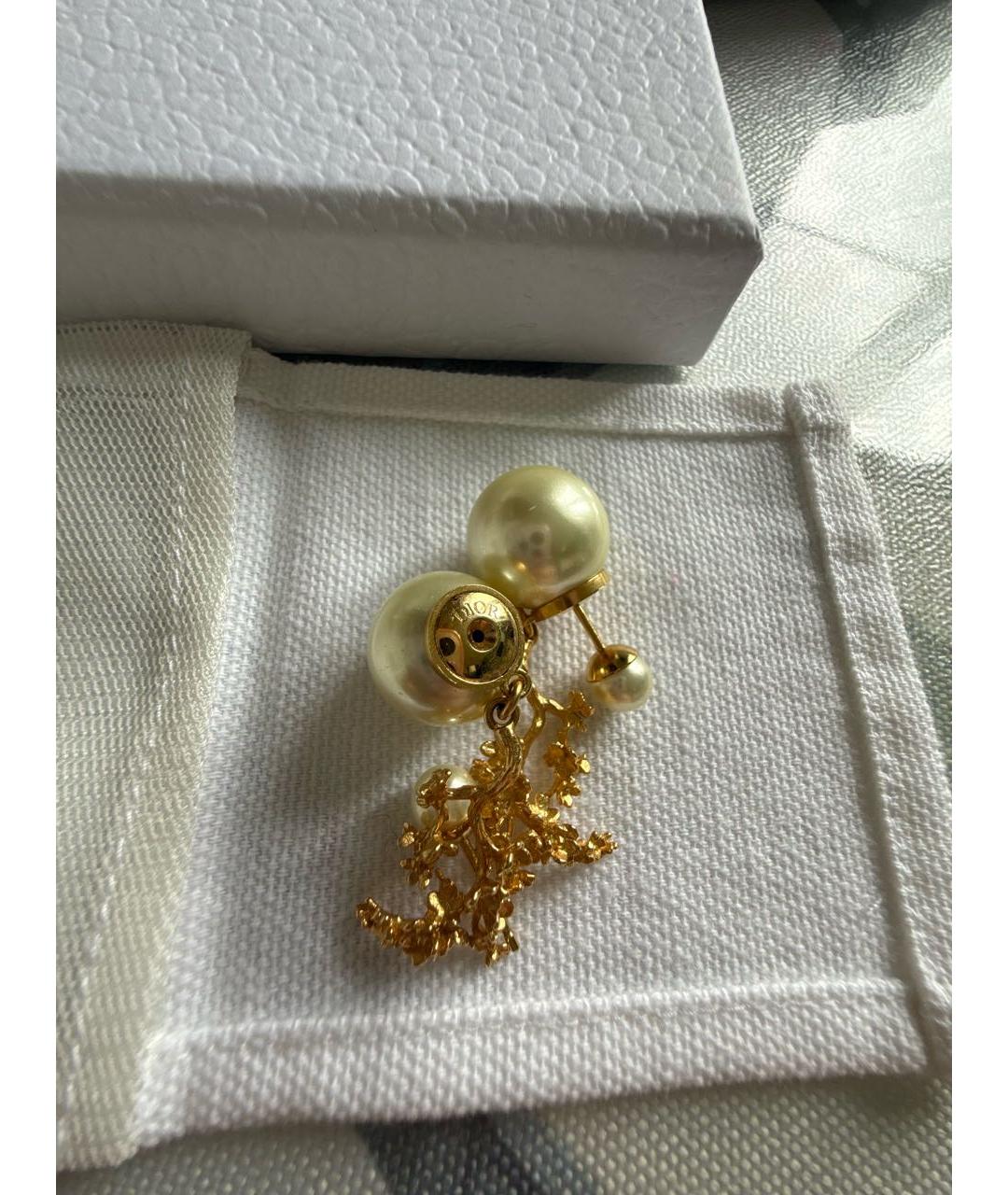 CHRISTIAN DIOR Золотые серьги, фото 3