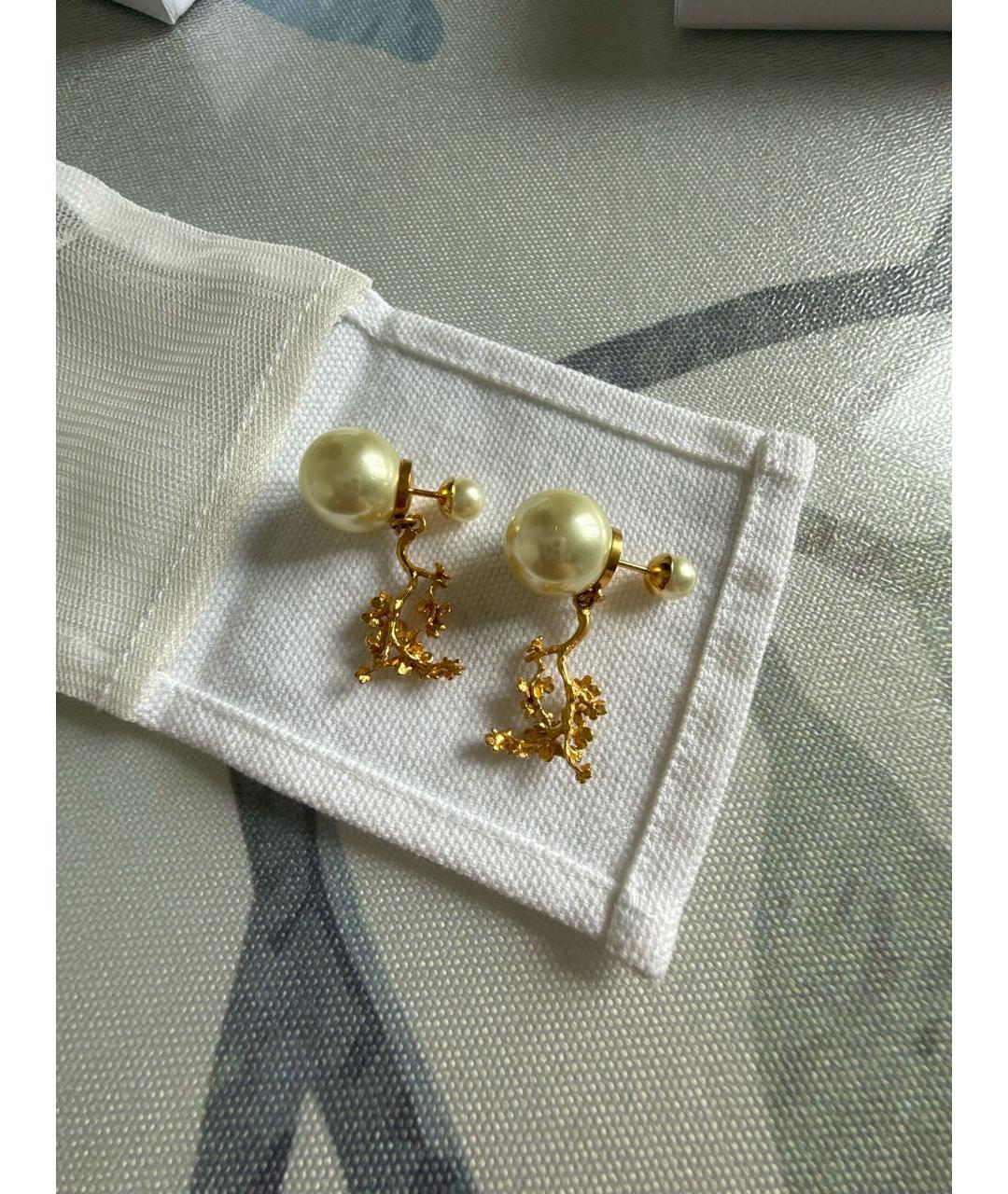 CHRISTIAN DIOR Золотые серьги, фото 6