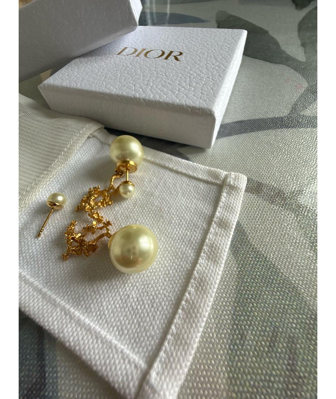 CHRISTIAN DIOR Золотые серьги, фото 4
