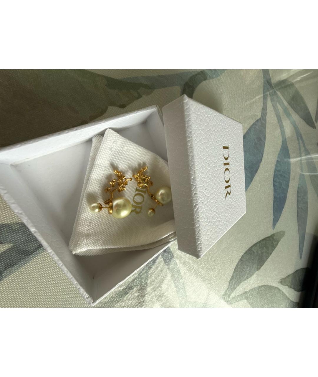 CHRISTIAN DIOR Золотые серьги, фото 5