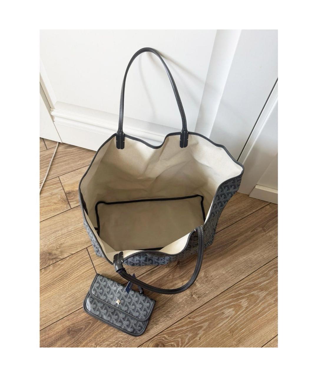 GOYARD Серая канва сумка тоут, фото 3
