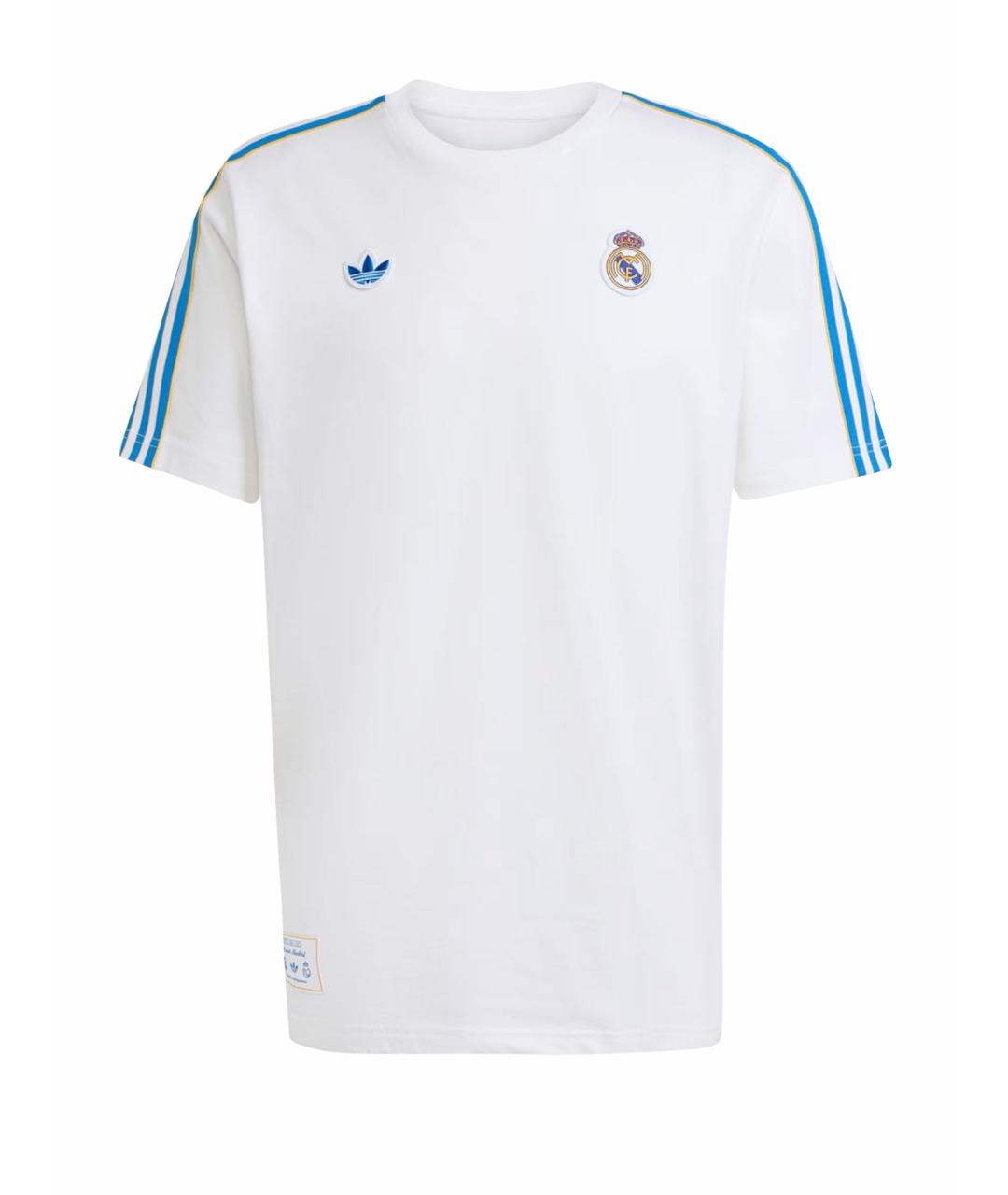 ADIDAS Белая хлопковая футболка, фото 7