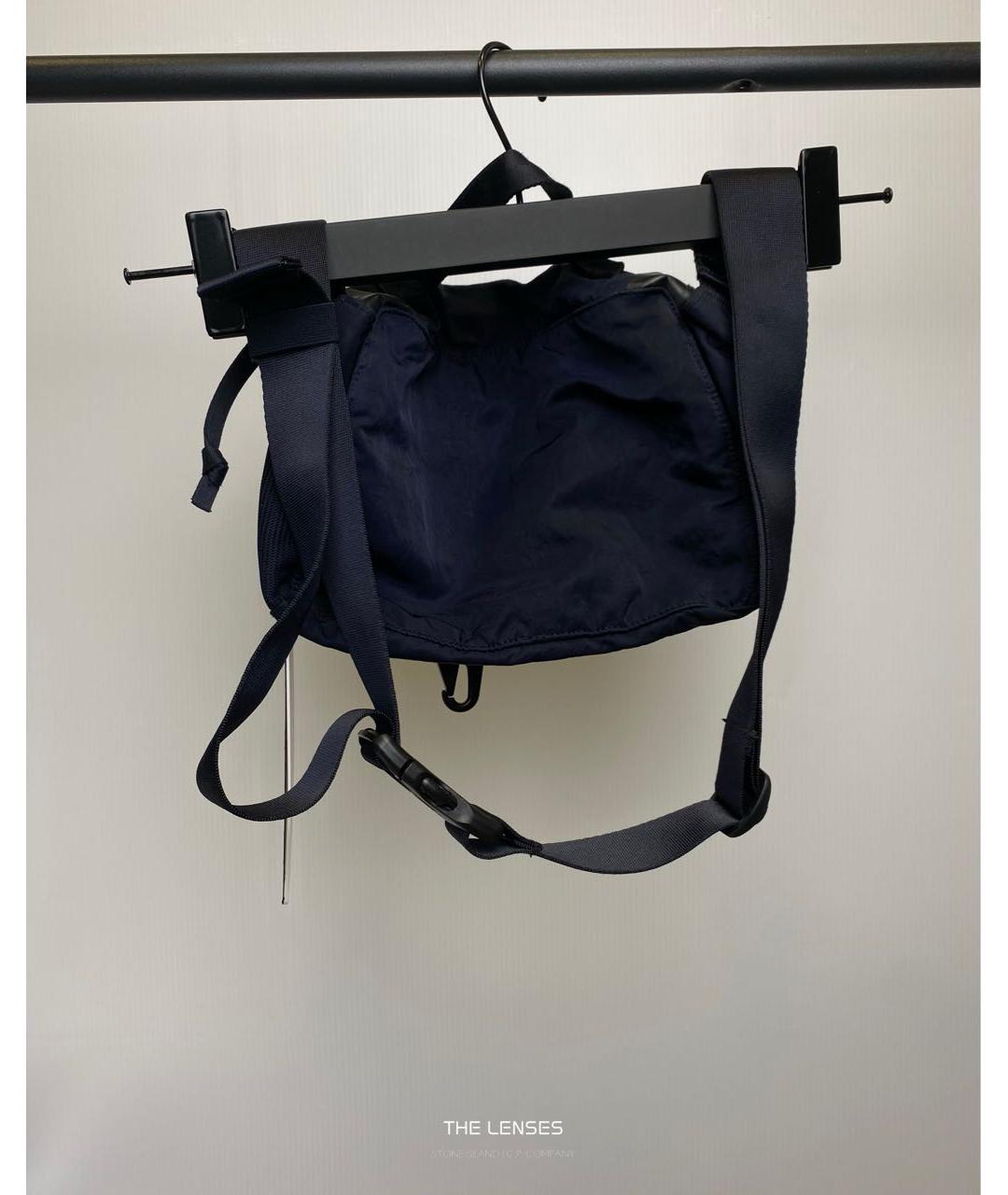 CP COMPANY Темно-синяя нейлоновая барсетка, фото 3