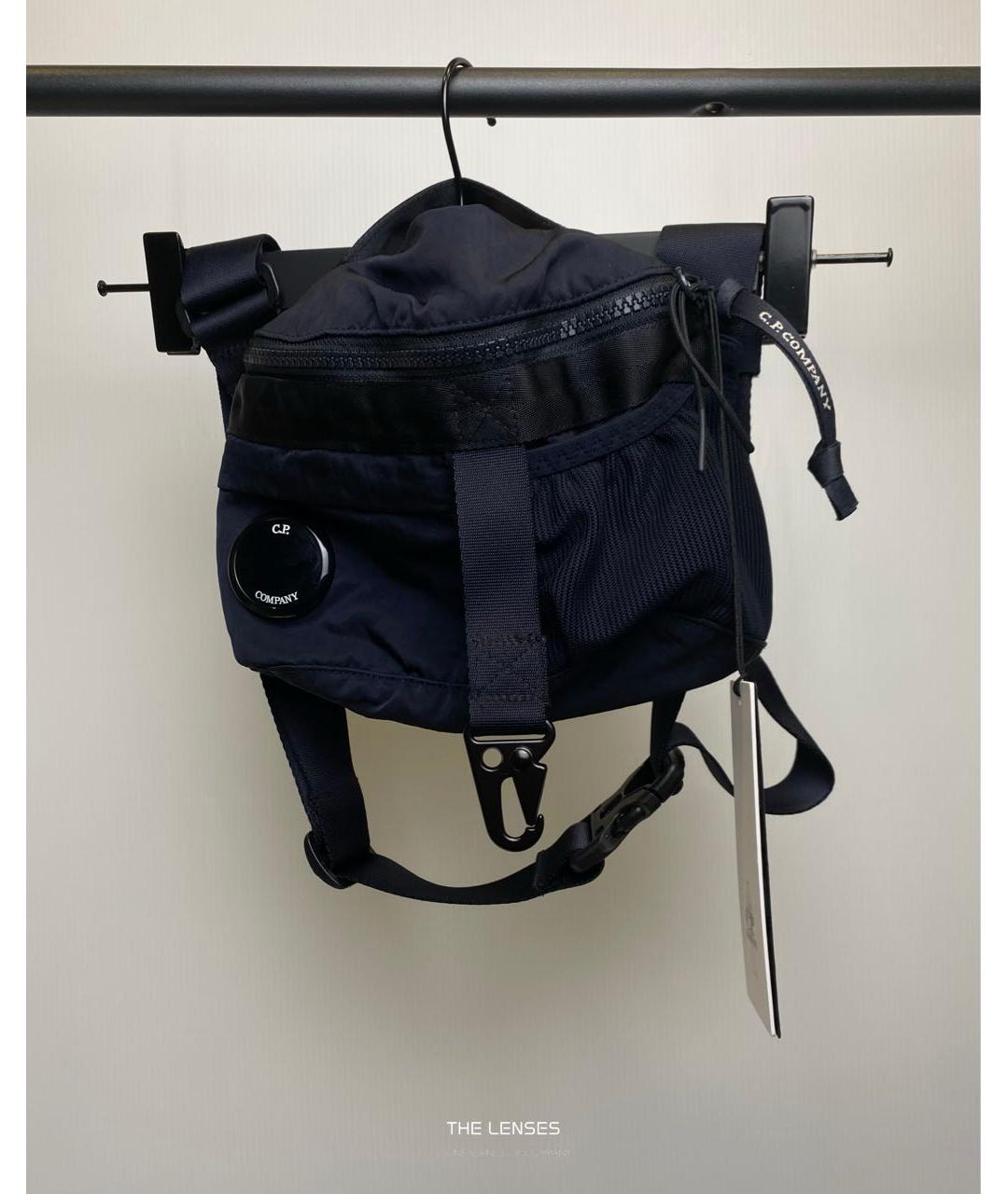 CP COMPANY Темно-синяя нейлоновая барсетка, фото 2
