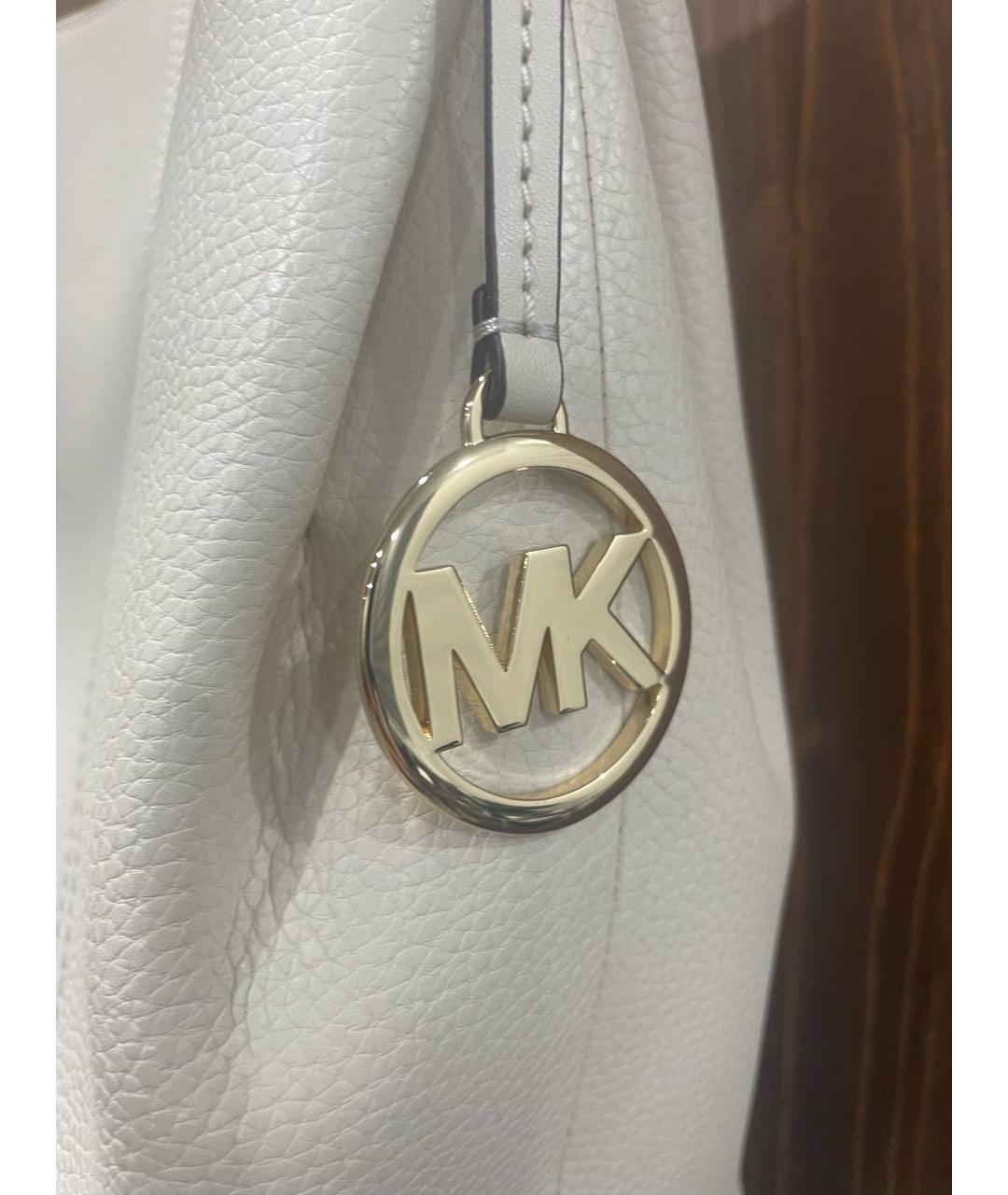 MICHAEL KORS Бежевая кожаная сумка тоут, фото 7