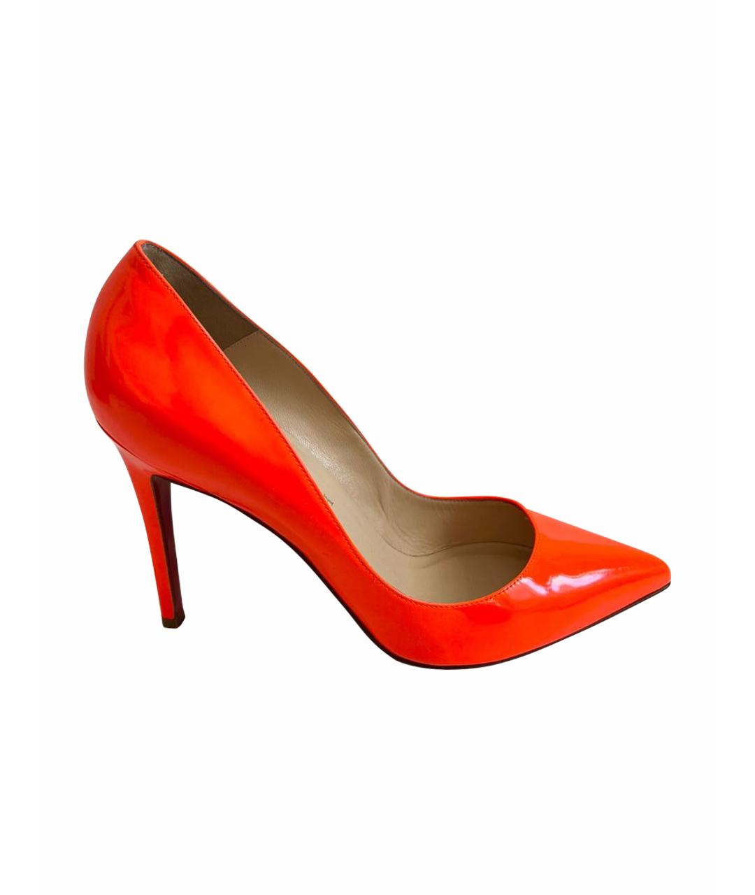 CHRISTIAN LOUBOUTIN Красные кожаные туфли, фото 1