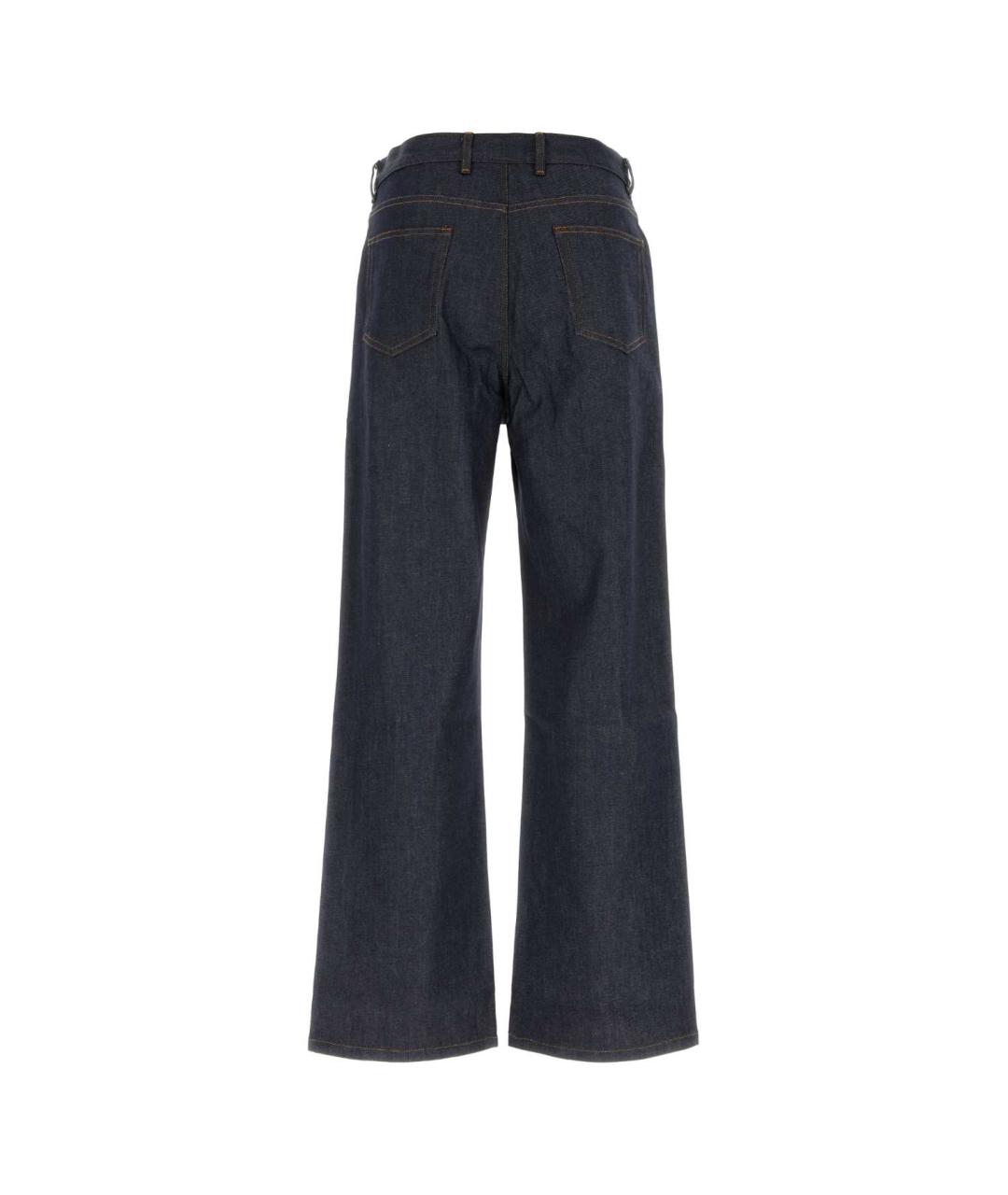 A.P.C. Темно-синие хлопковые прямые джинсы, фото 2