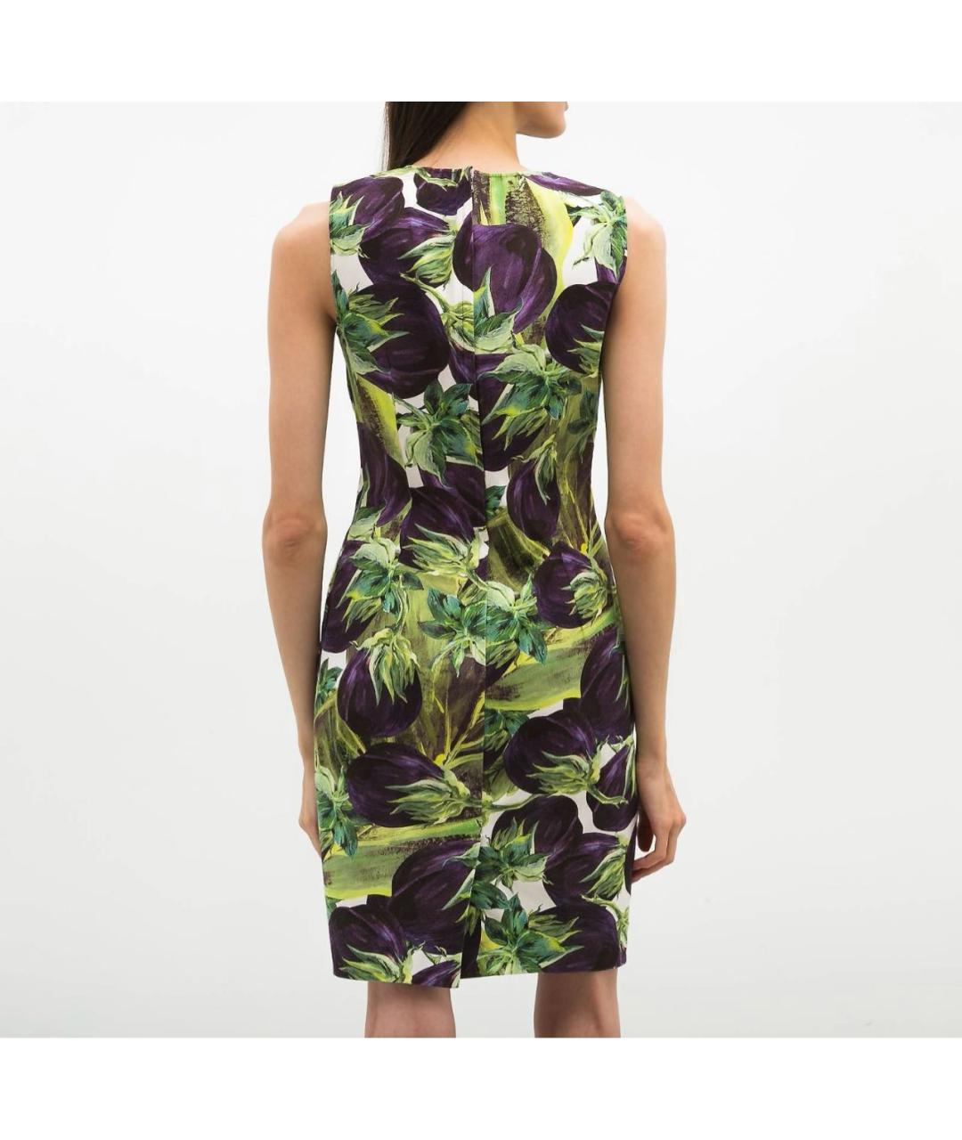 DOLCE&GABBANA Мульти хлопковое повседневное платье, фото 2
