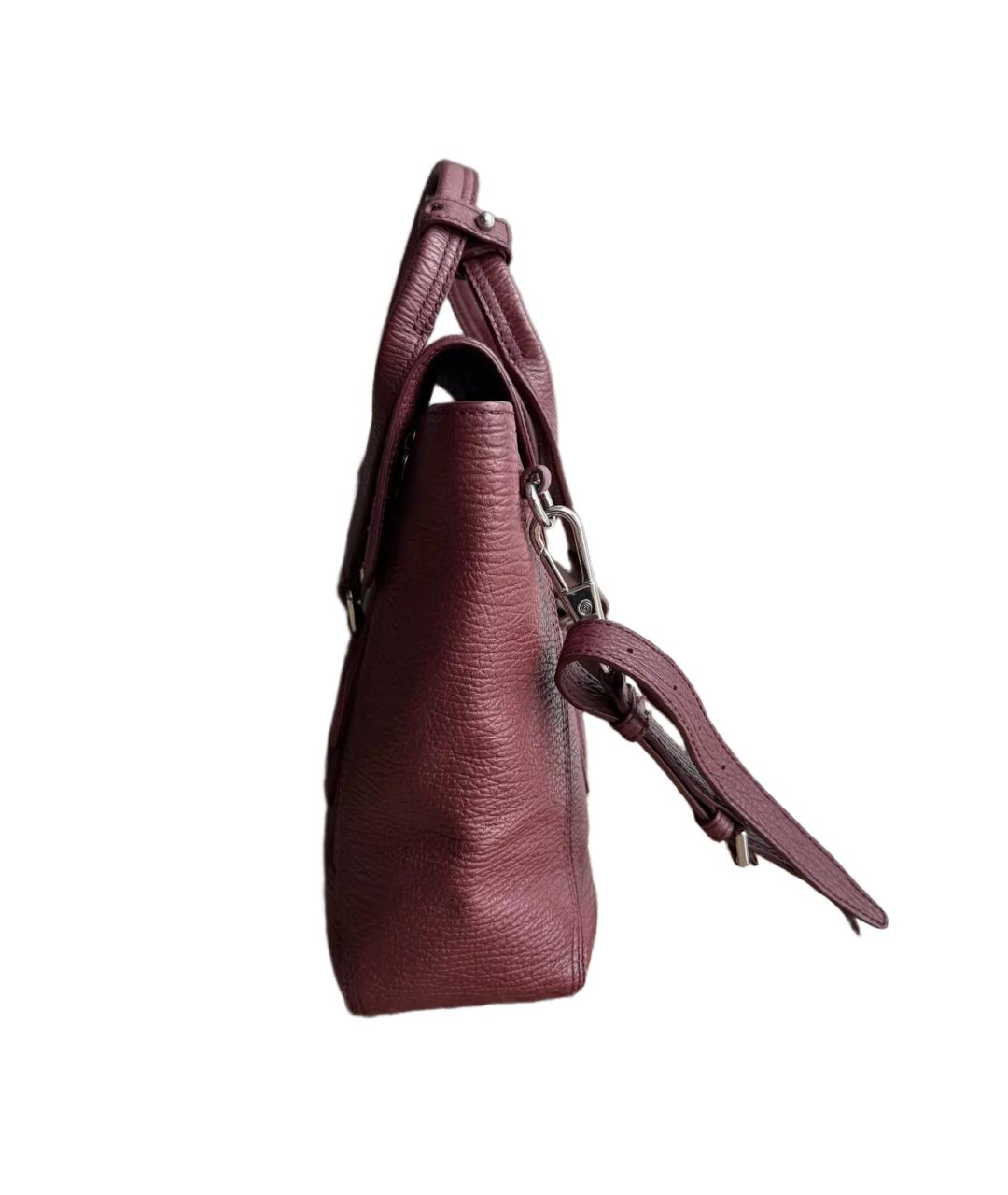 3.1 PHILLIP LIM Бордовая кожаная сумка через плечо, фото 4