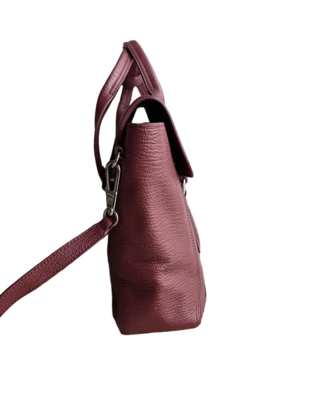 3.1 PHILLIP LIM Бордовая кожаная сумка через плечо, фото 5