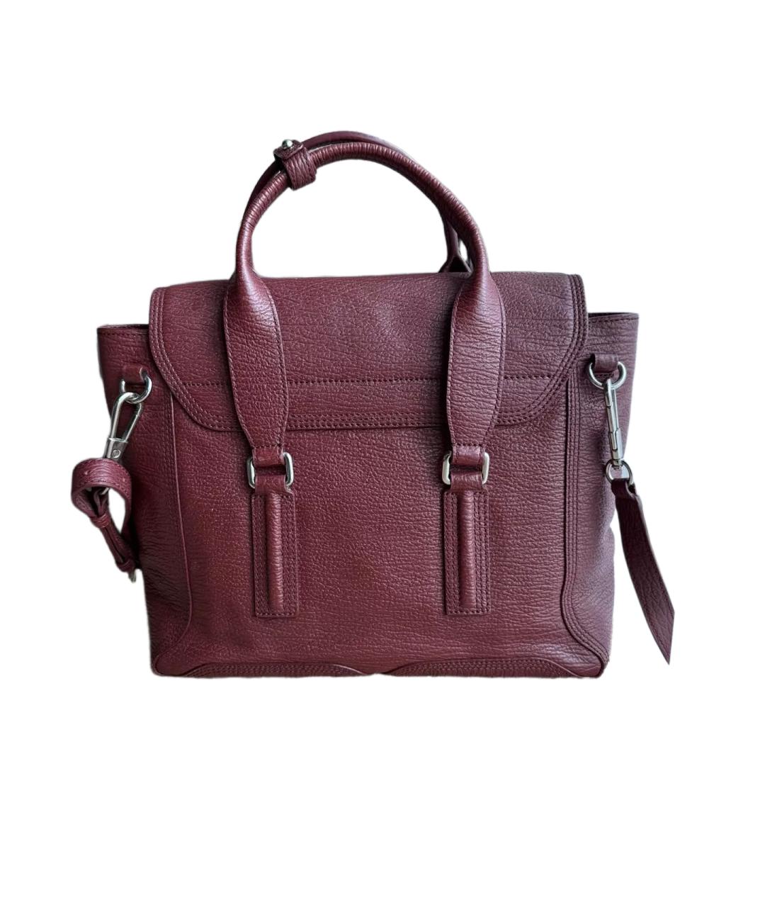 3.1 PHILLIP LIM Бордовая кожаная сумка через плечо, фото 3