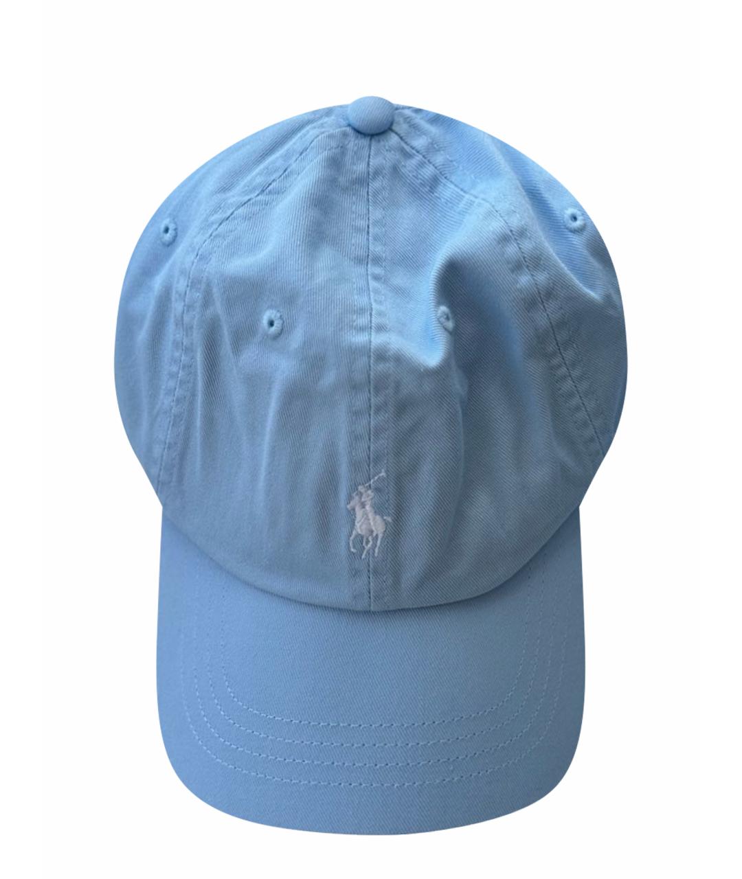 POLO RALPH LAUREN Голубая хлопковая кепка/бейсболка, фото 1