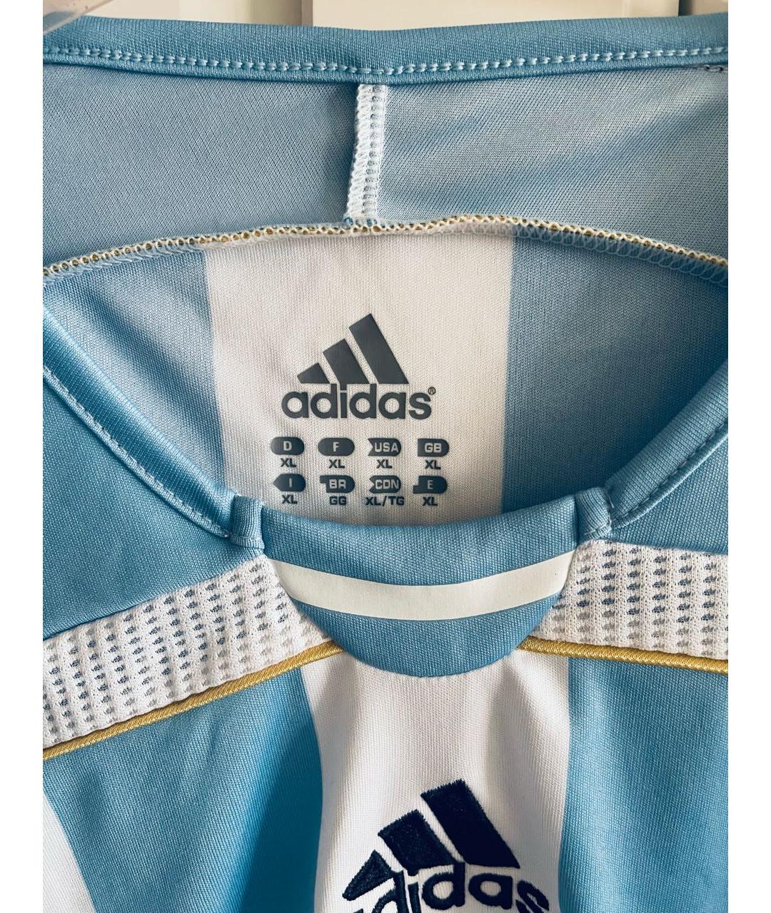 ADIDAS Голубая синтетическая футболка, фото 3