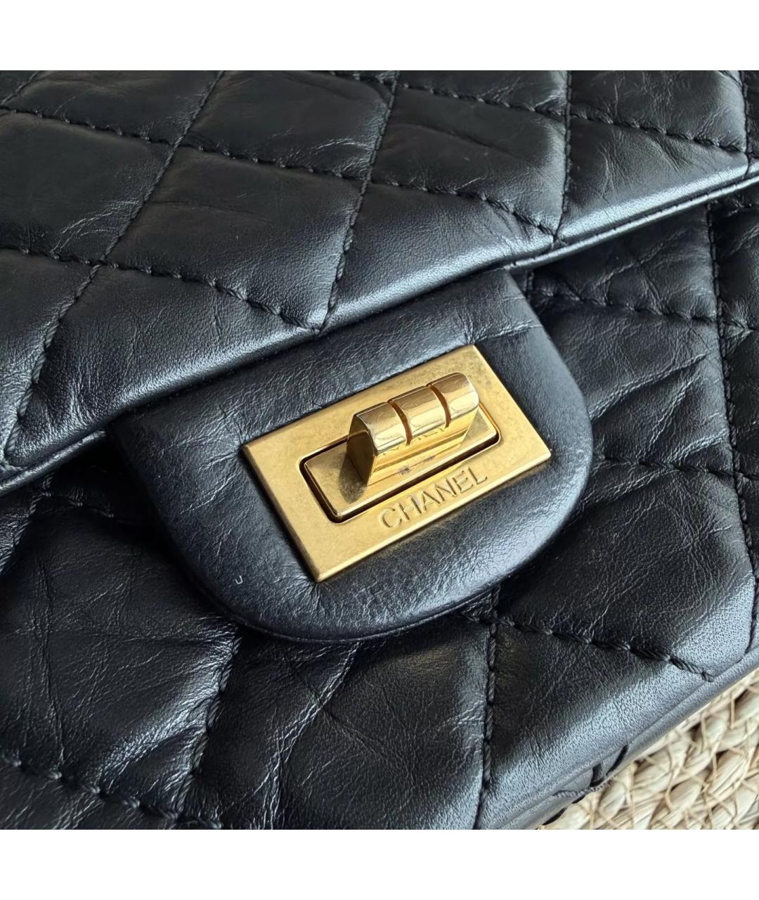 CHANEL Черная кожаная сумка через плечо, фото 8
