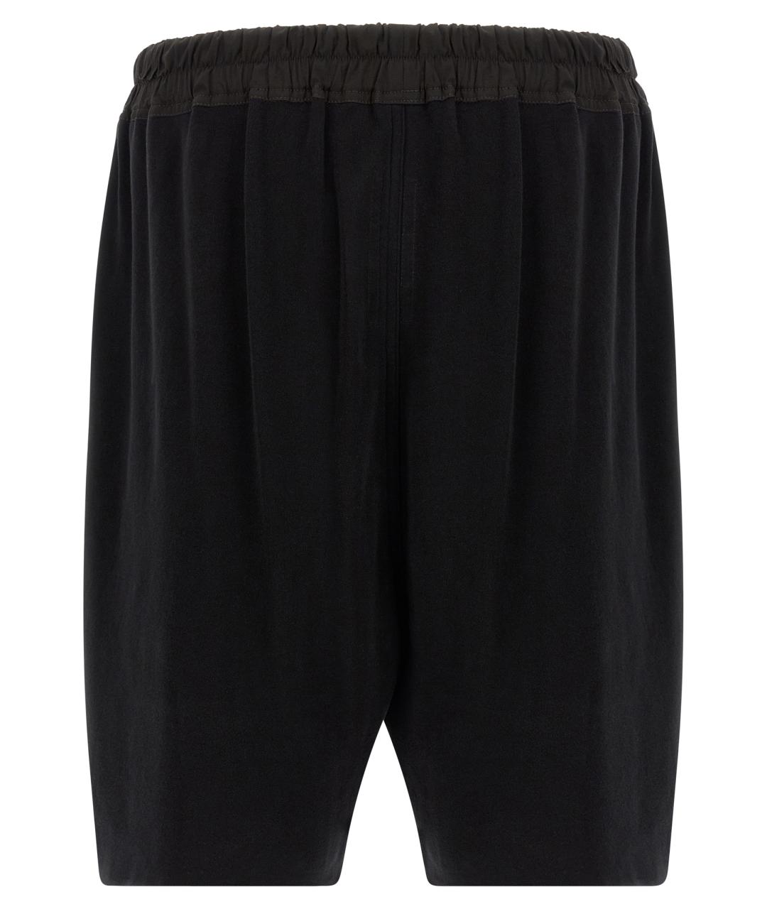 RICK OWENS Черные хлопковые шорты, фото 2