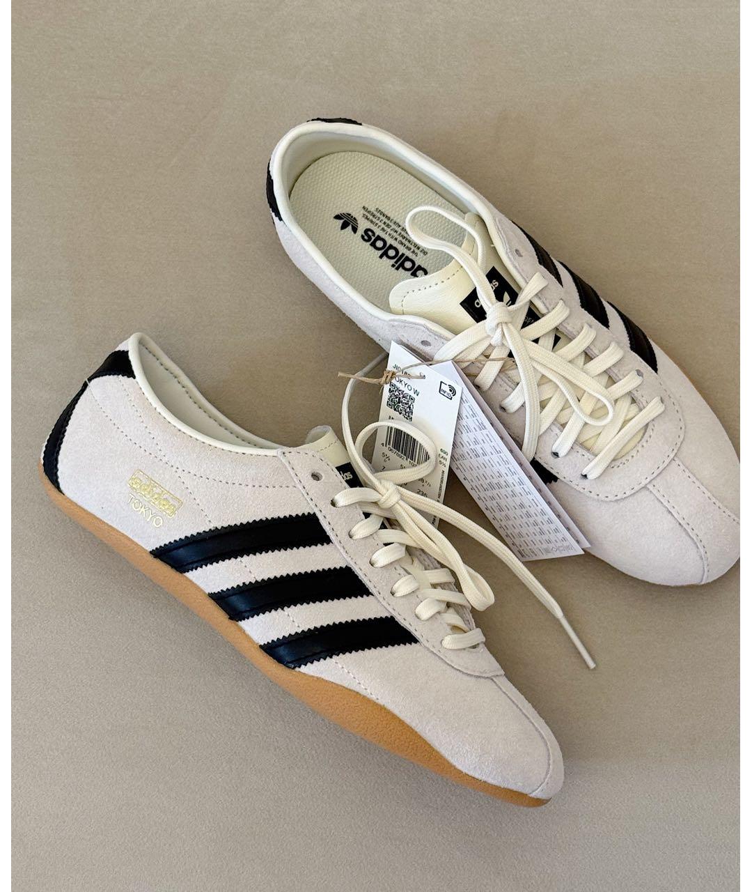 ADIDAS Бежевые замшевые кеды, фото 4