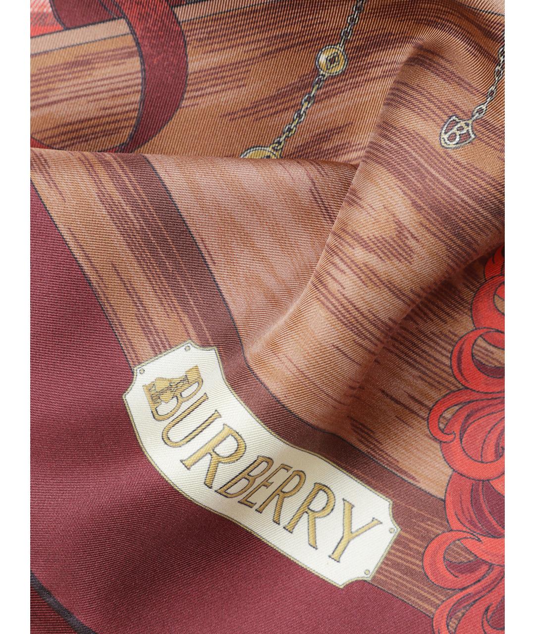 BURBERRY Мульти шелковый платок, фото 2