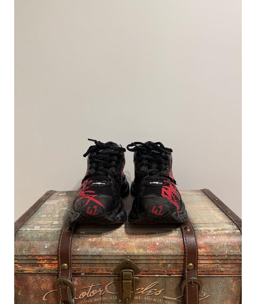 BALENCIAGA Черные высокие кроссовки / кеды, фото 2