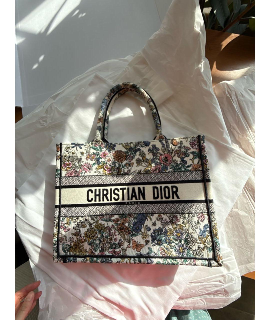 CHRISTIAN DIOR Мульти жаккардовая сумка тоут, фото 8
