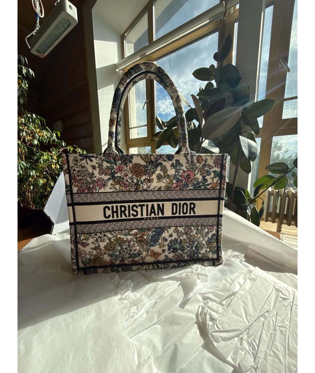 CHRISTIAN DIOR Мульти жаккардовая сумка тоут, фото 9