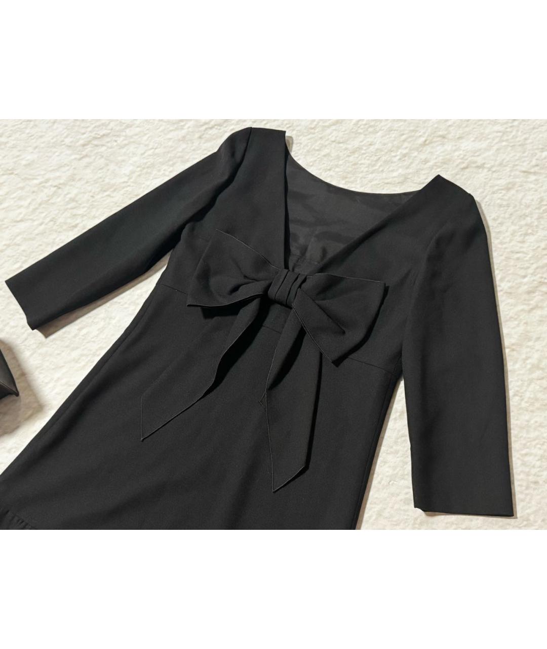 RED VALENTINO Черное коктейльное платье, фото 4