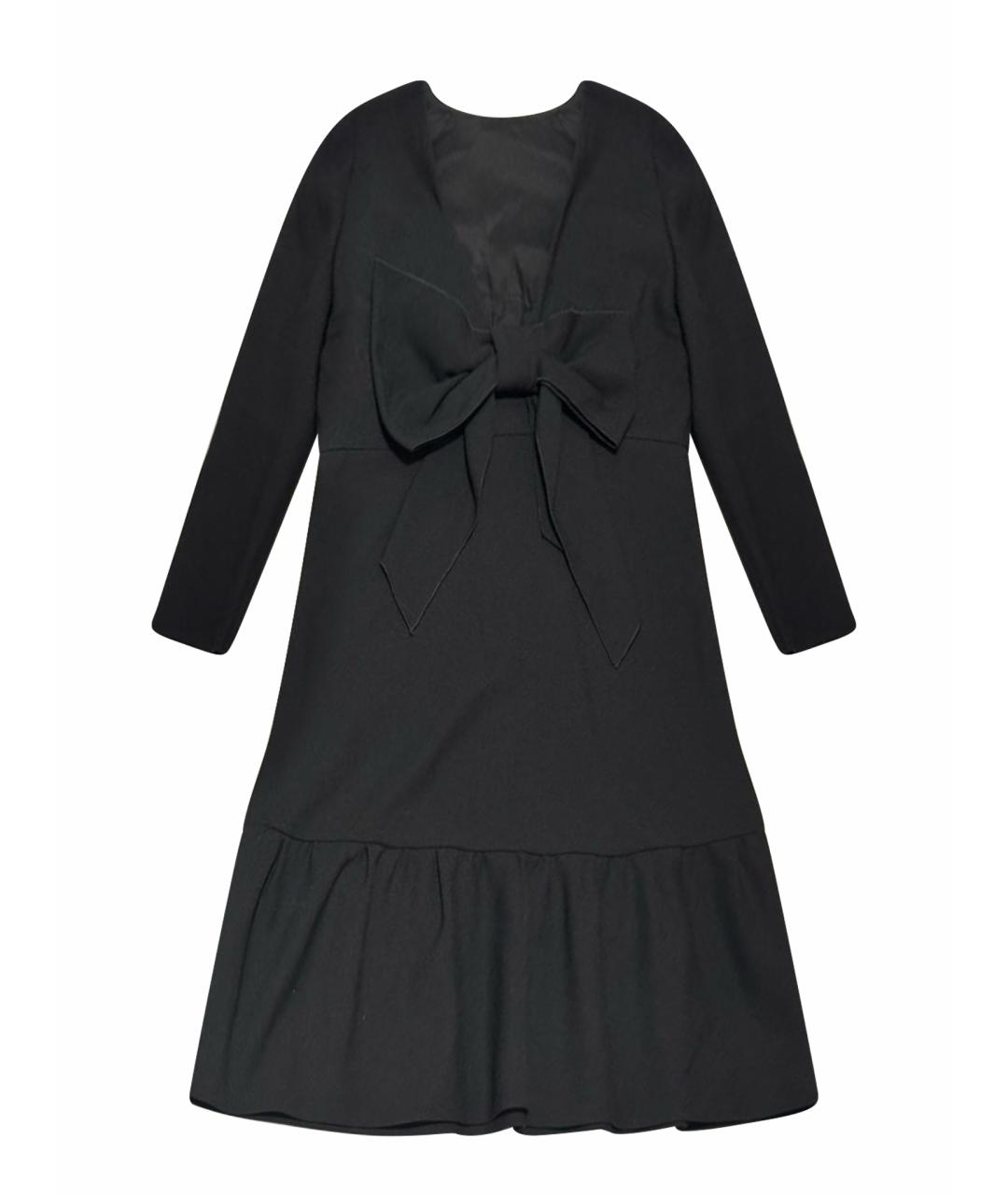 RED VALENTINO Черное коктейльное платье, фото 6