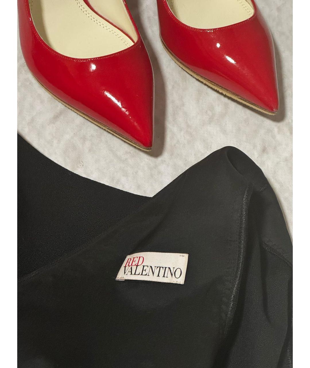 RED VALENTINO Черное коктейльное платье, фото 3