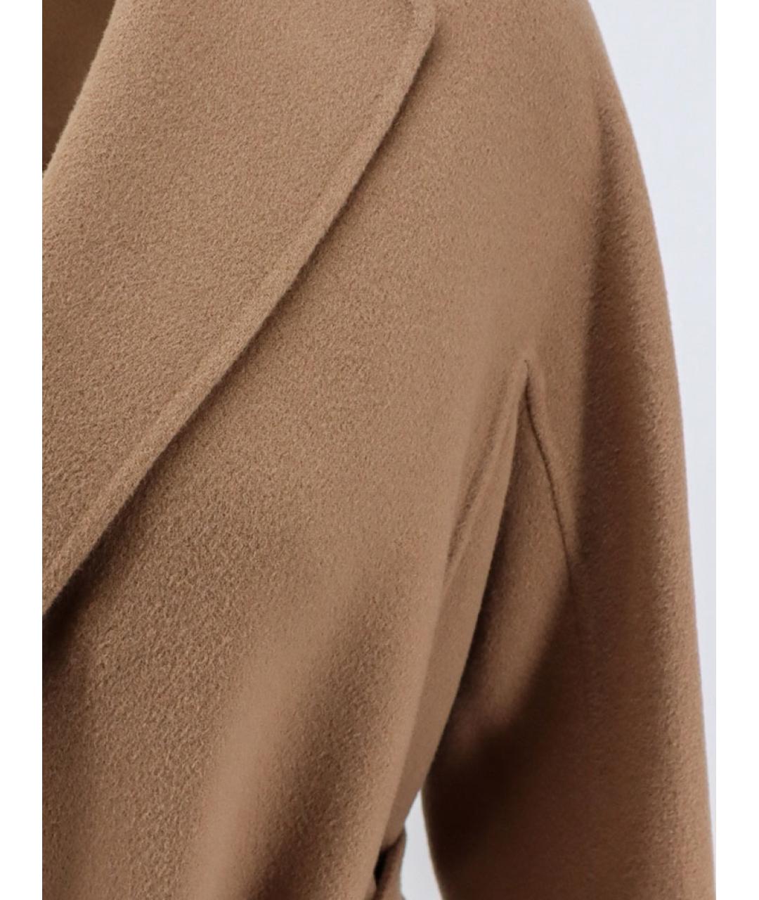 'S MAX MARA Коричневое шерстяное пальто, фото 3