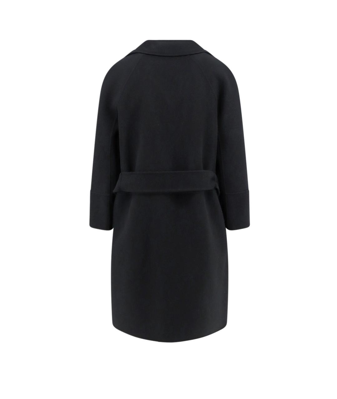 'S MAX MARA Черное шерстяное пальто, фото 2