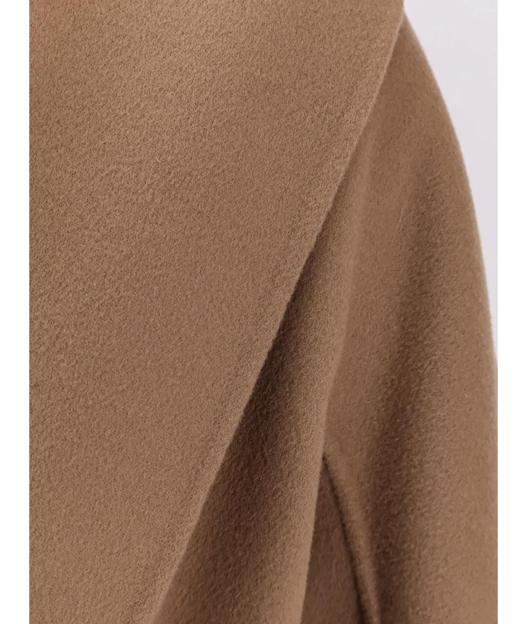 'S MAX MARA Коричневое шерстяное пальто, фото 3
