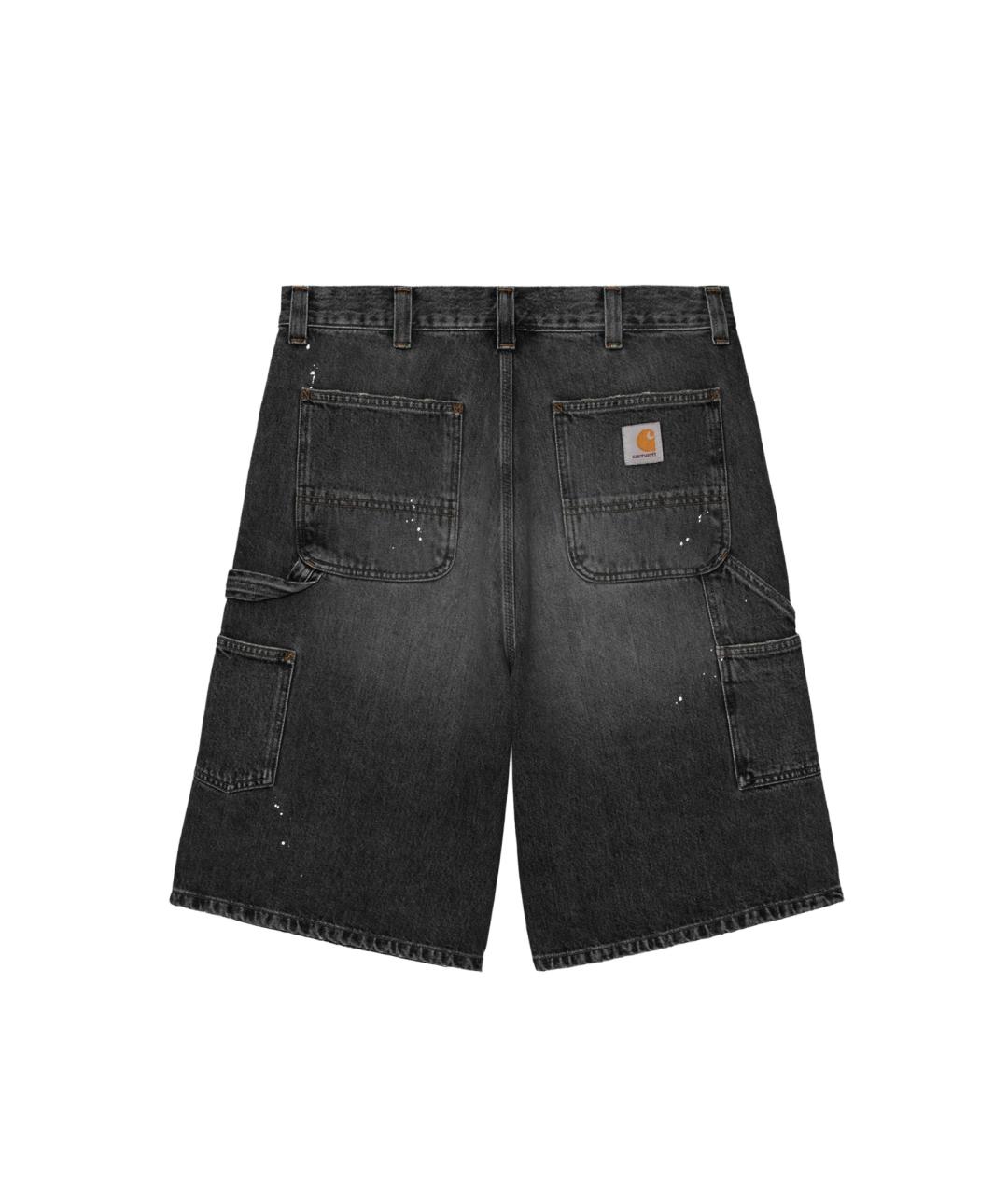 CARHARTT WIP Черные хлопковые шорты, фото 2