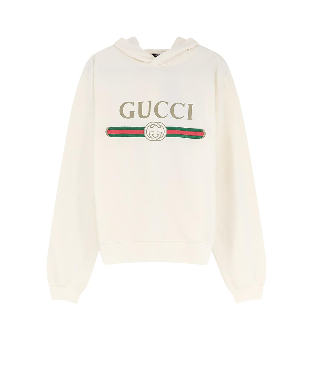 GUCCI Белый хлопковый джемпер / свитер, фото 1