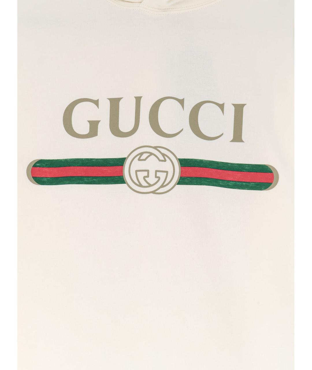 GUCCI Белый хлопковый джемпер / свитер, фото 3