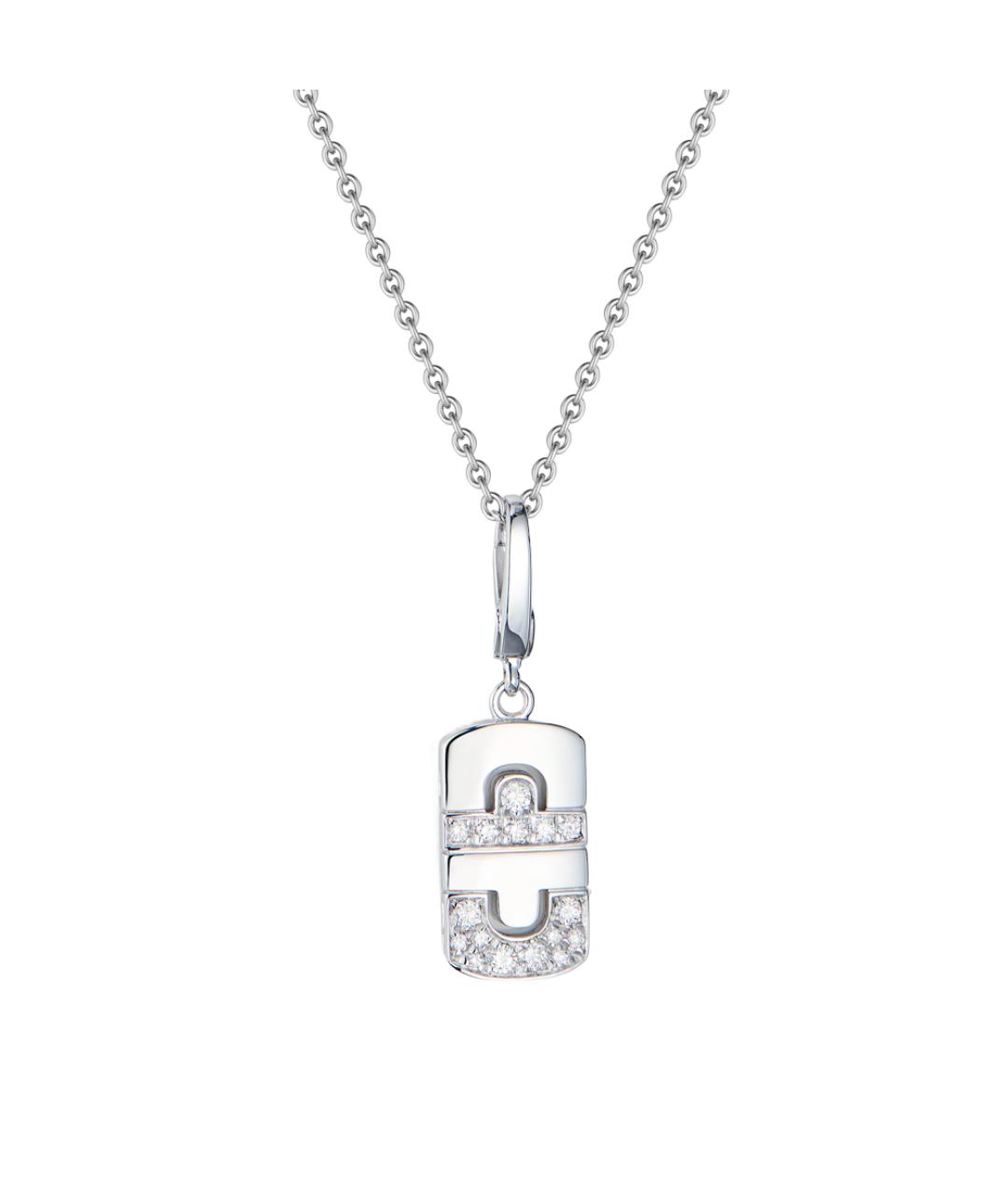 BVLGARI Серебряное колье из белого золота, фото 1