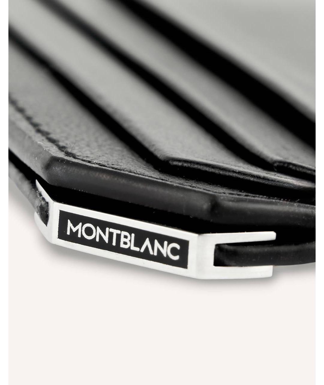 MONTBLANC Черный кожаный кардхолдер, фото 3