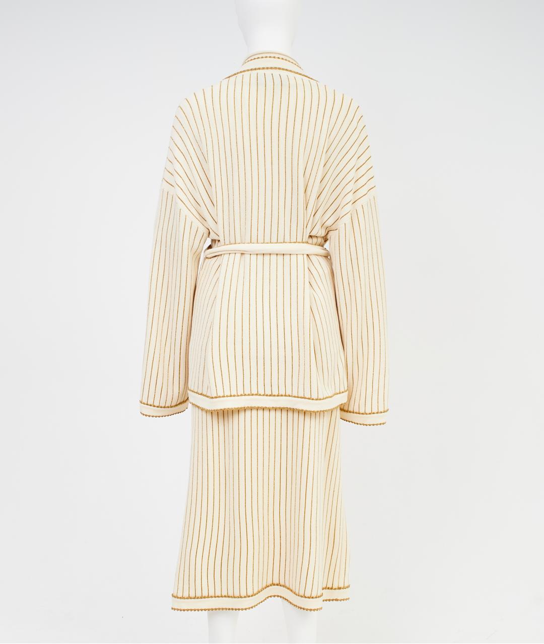 GUCCI Бежевый шерстяной костюм с брюками, фото 2