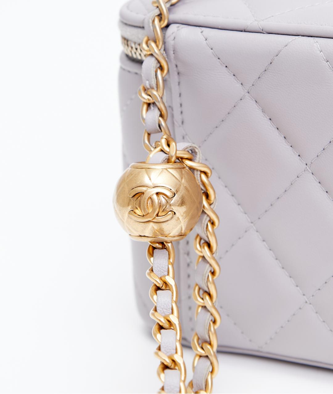 CHANEL Фиолетовая кожаная сумка через плечо, фото 5