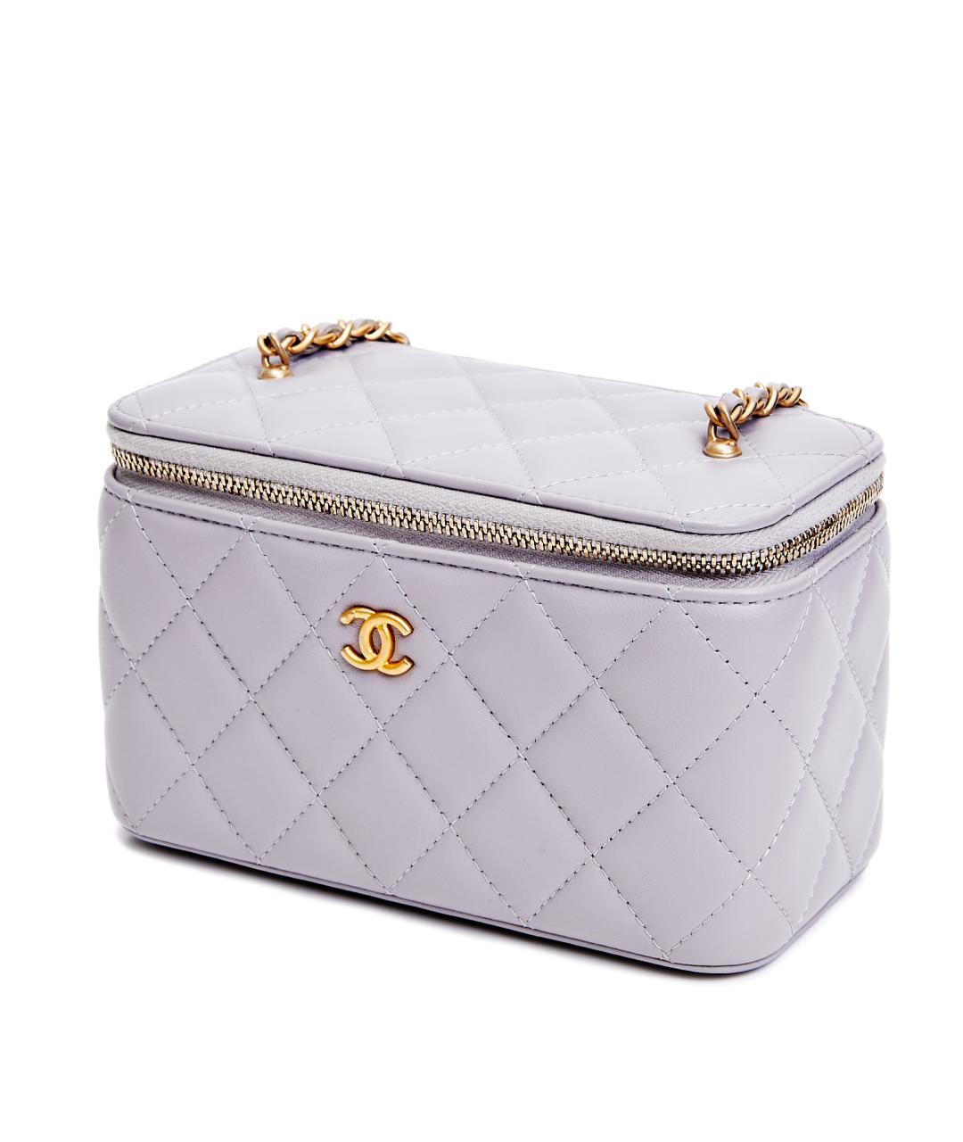 CHANEL Фиолетовая кожаная сумка через плечо, фото 2