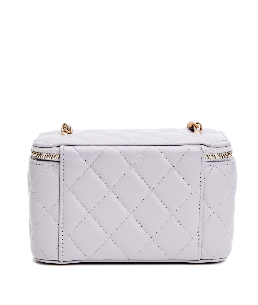 CHANEL Фиолетовая кожаная сумка через плечо, фото 3