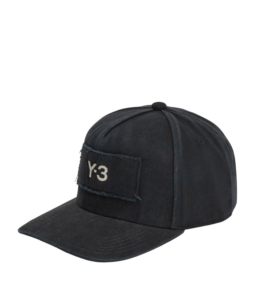 Y-3 Черная хлопковая кепка/бейсболка, фото 1