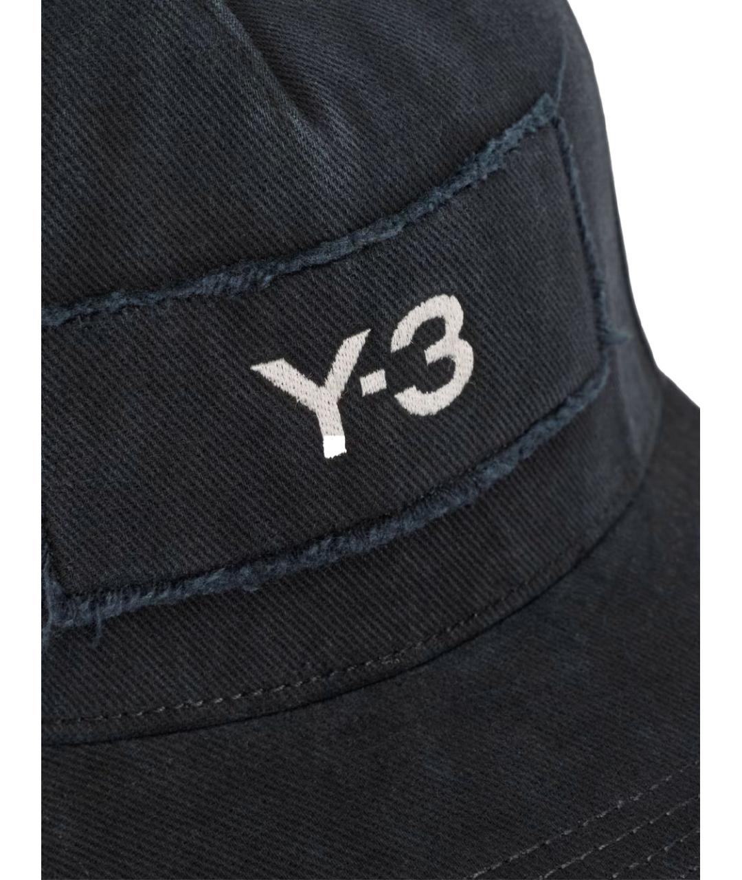 Y-3 Черная хлопковая кепка/бейсболка, фото 4
