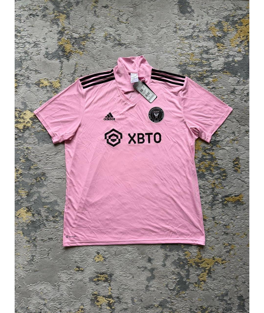 ADIDAS Розовая синтетическая футболка, фото 3