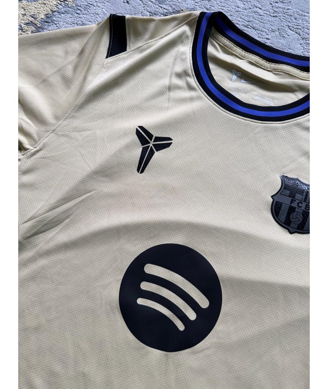 NIKE Горчичная синтетическая футболка, фото 5