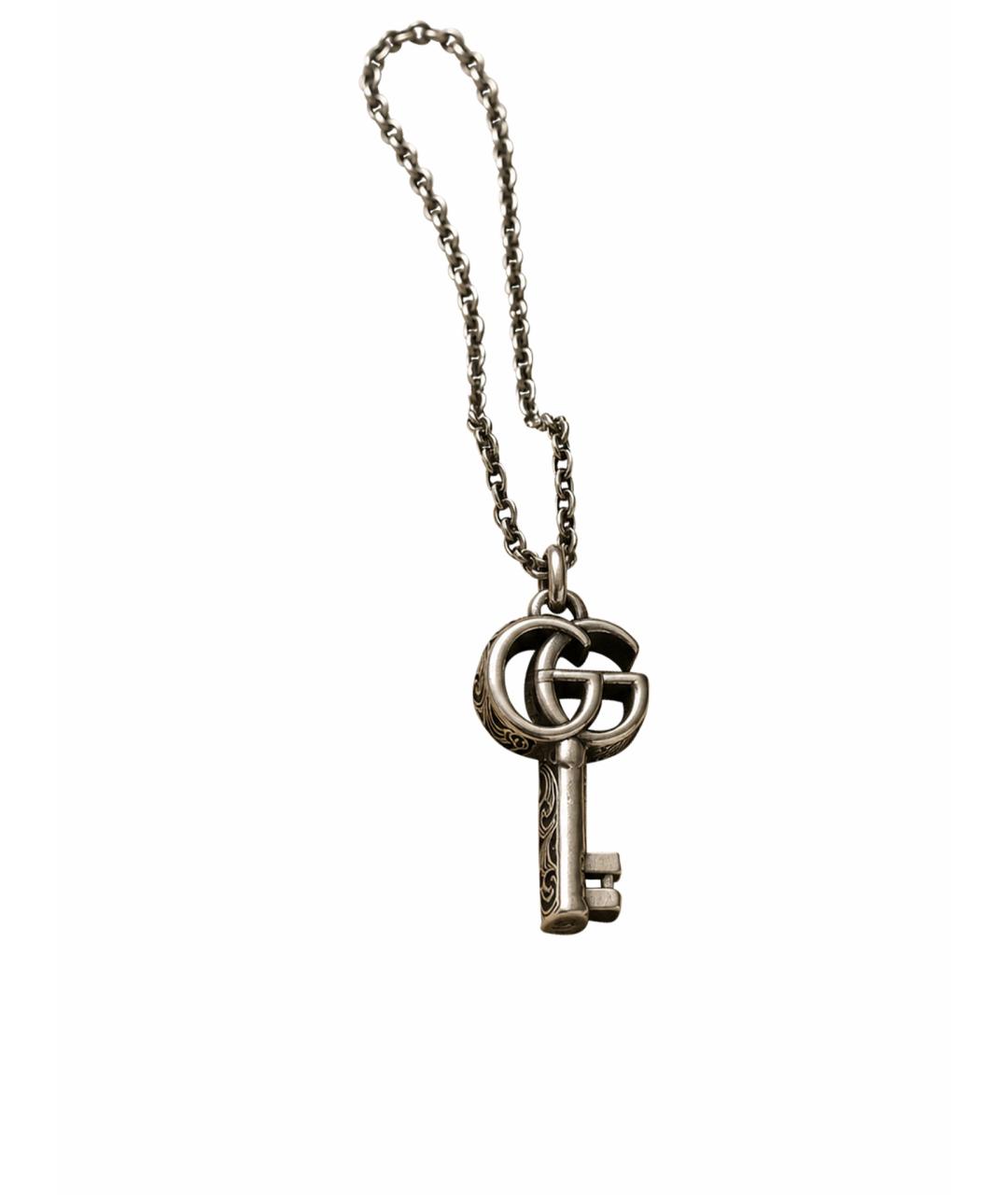 GUCCI Серебряное серебряное колье, фото 1