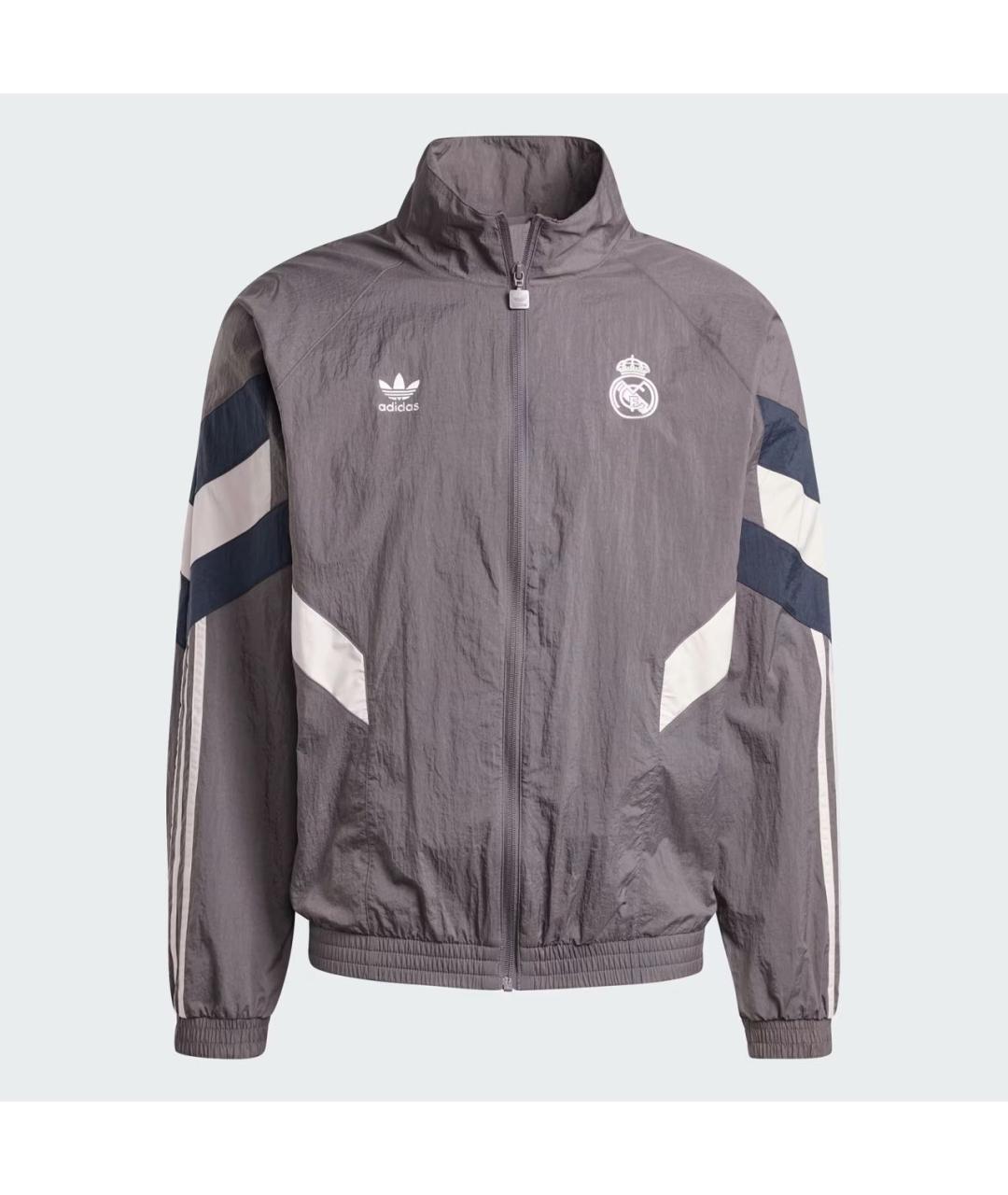 ADIDAS Серая полиамидовая спортивная куртка, фото 6