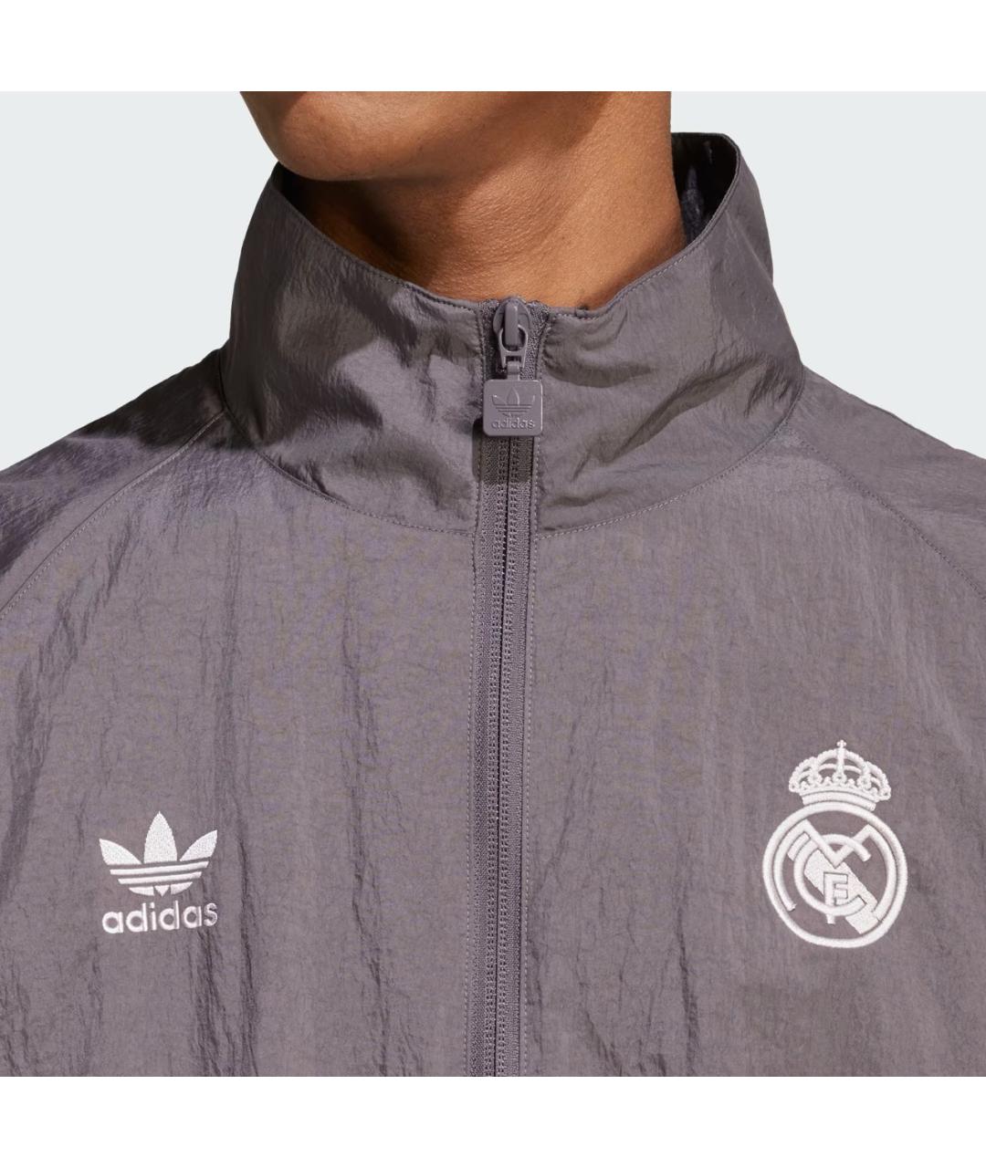 ADIDAS Серая полиамидовая спортивная куртка, фото 2