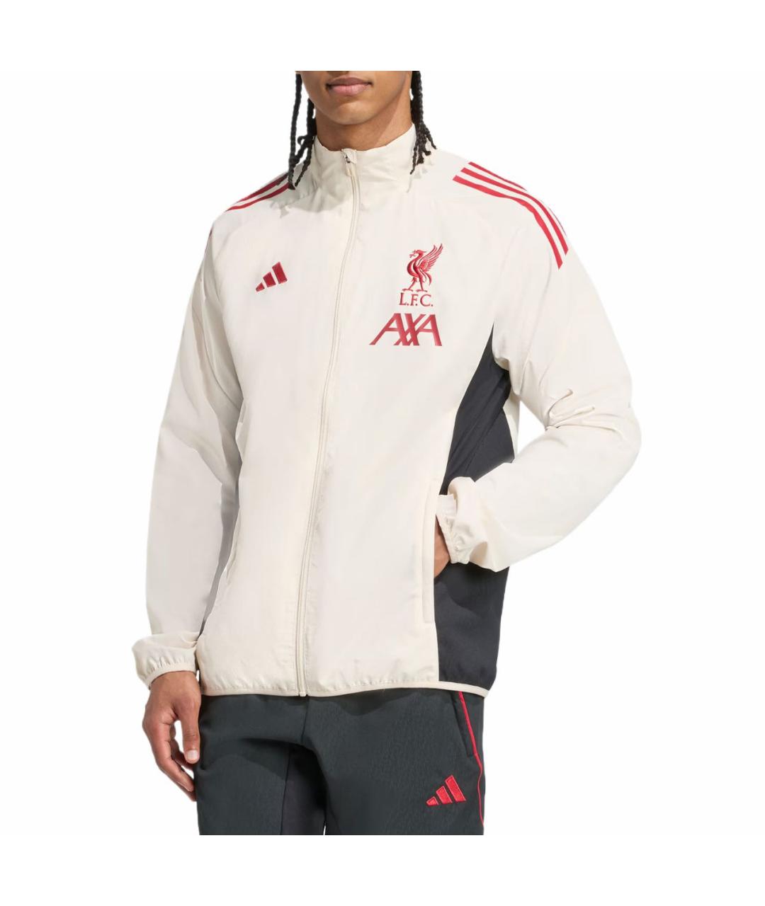 ADIDAS Бежевая полиэстеровая спортивная куртка, фото 2